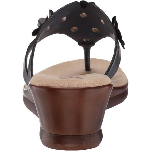 Easy Street Womens Allegro Slip on Slide Sandal Round Open Toe Black Size 9M - Picture 4 of 8